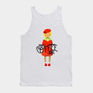 Simple Coffee Girl Tank Top